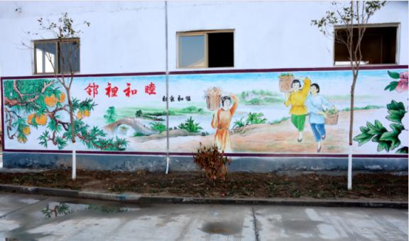 玉龙乡镇文化墙 乡风文明焕发新活力