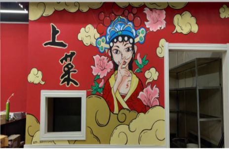 玉龙墙体彩绘的发展和应用