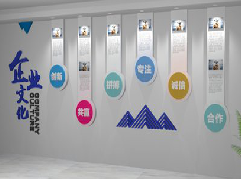 玉龙企业文化墙需要传递什么办公文化？